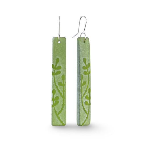 StoneArrow Jewellery Ra¯Ta¯ Vine Drop Earrings - Green