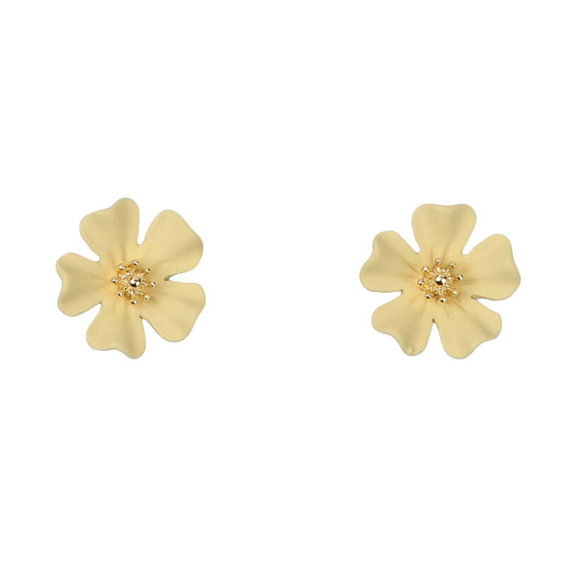Stella + Gemma Earring Italian Straw Petal image number 0