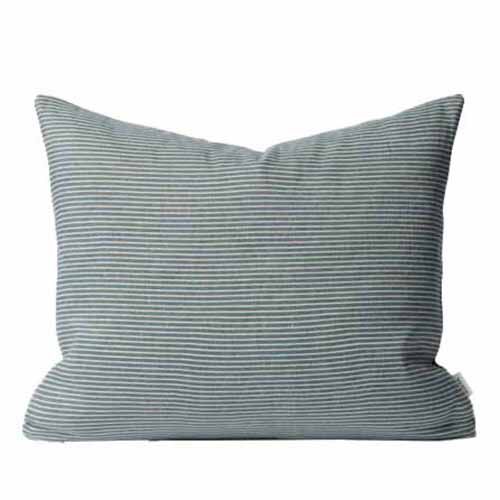 Città Reversible Pinstripe Cushion Cover 50x40cm - Cod/Coconut
