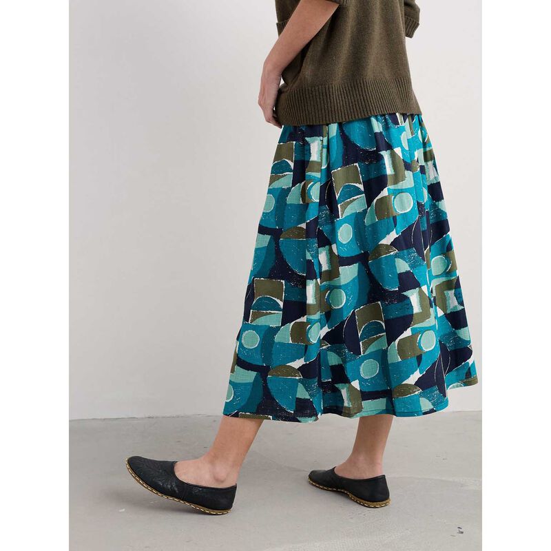 Seasalt Cornwall Mevagissey Skirt Penwith Abstract Emulsion image number 1