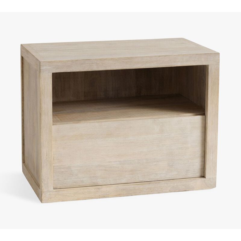 Pottery Barn Cayman Bedside Table Mango Wood image number 1
