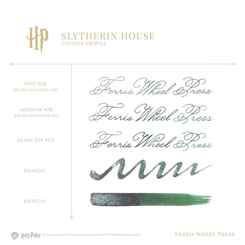 Ferris Wheel Press WB Harry Potter Slytherin House Fountain Pen Ink 38ml image number 3