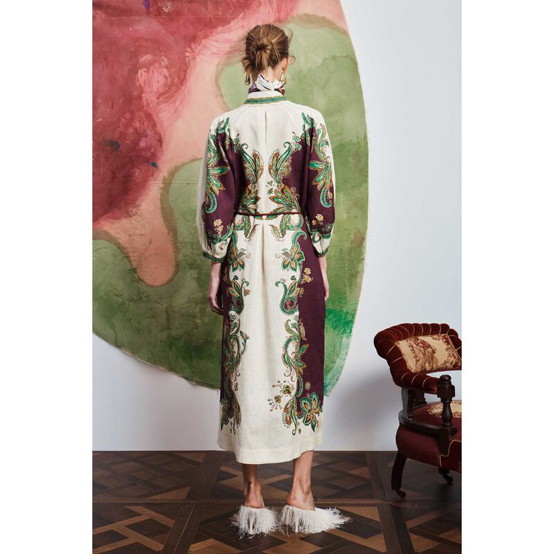 AL&Eacute;MAIS Ruthie Short Sleeve Shirtdress image number 1