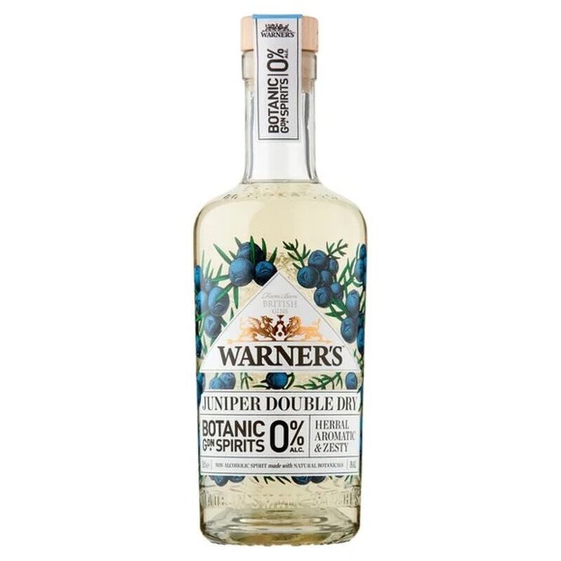 Warner's Juniper Double Dry 0% Alcohol Spirit 500ml image number 0