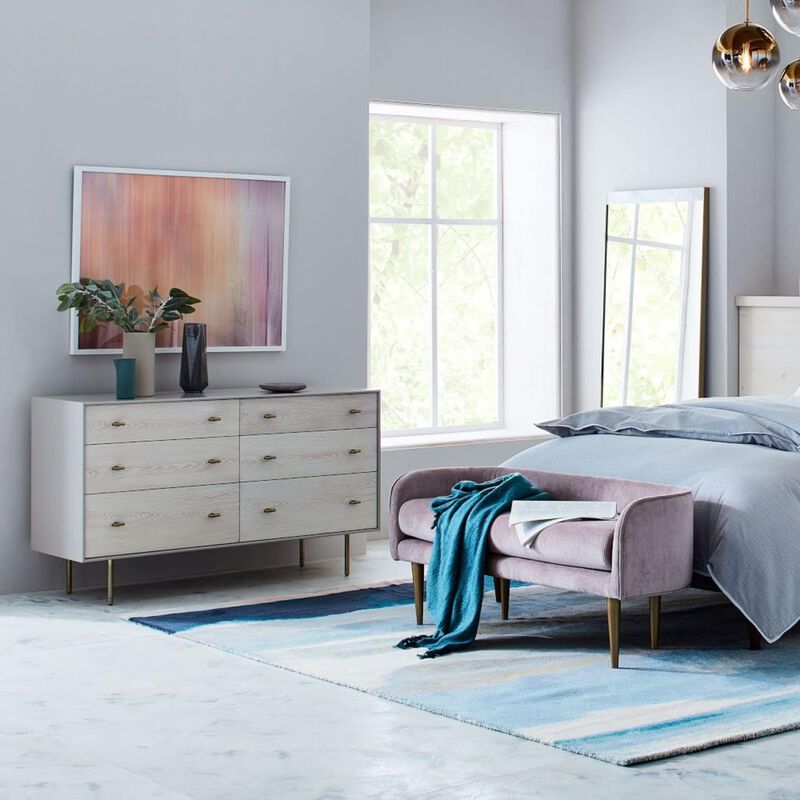 West Elm Modernist Wood And Lacquer 6-Drawer Dresser image number 1