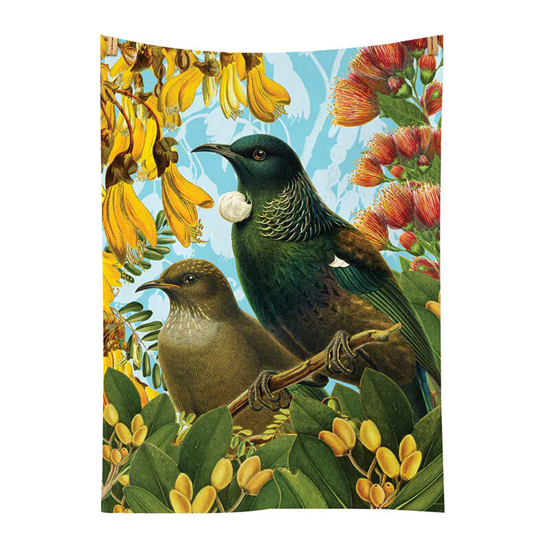 Botanical Tui Tea Towel image number 0