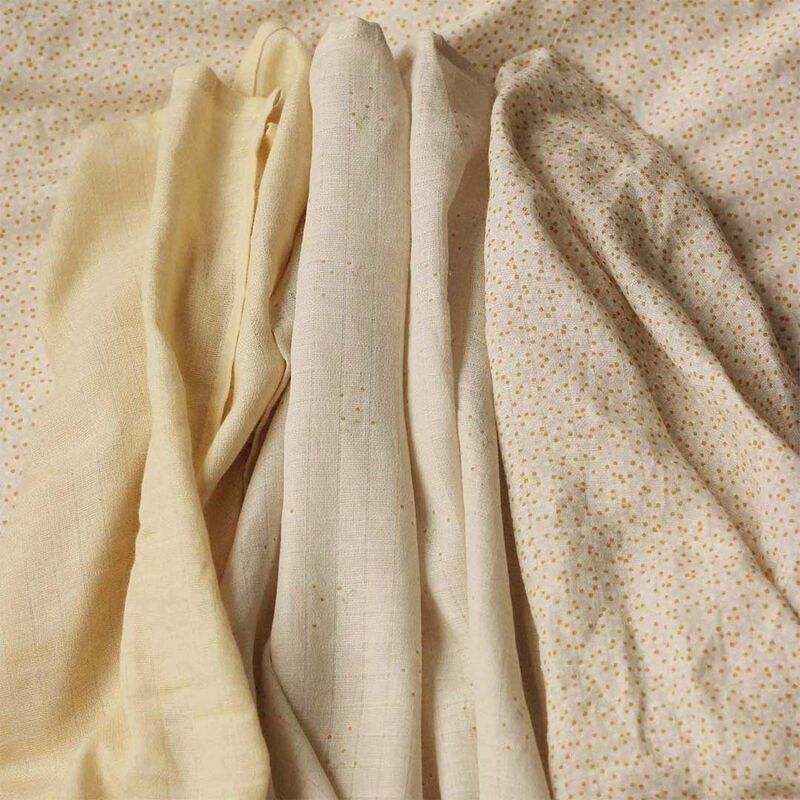 Avery Row Muslin Squares Set of 3 - Wild Chamomile image number 2