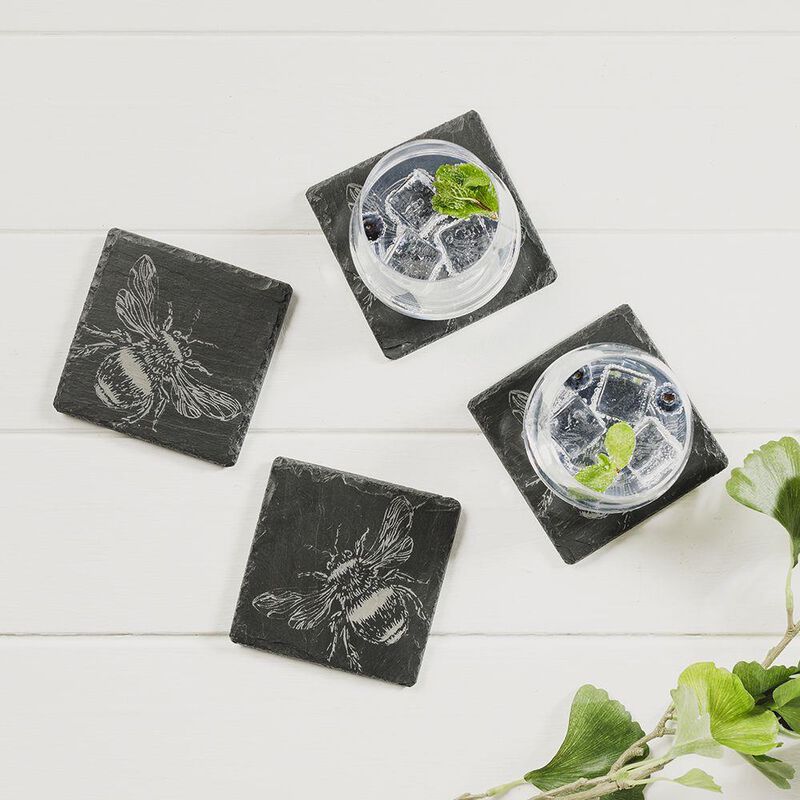 Selbrae House 4 Coasters - Bee image number 0