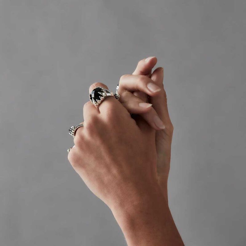 Stolen Girlfriends Club Claw Ring Onyx image number 1