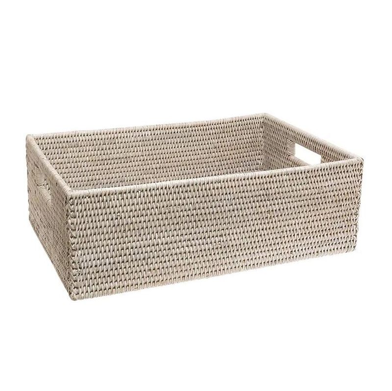 French Country Geneva Large Rect Storage Basket 45cmLx31cmWx15cmH image number 0