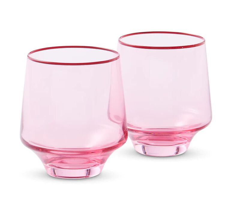 Kip&Co Rose With A Twist Tumbler Glass 2P Set image number 0