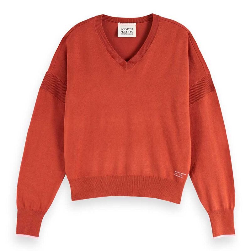 Scotch & Soda V-Neck Relaxed Pullover image number 2