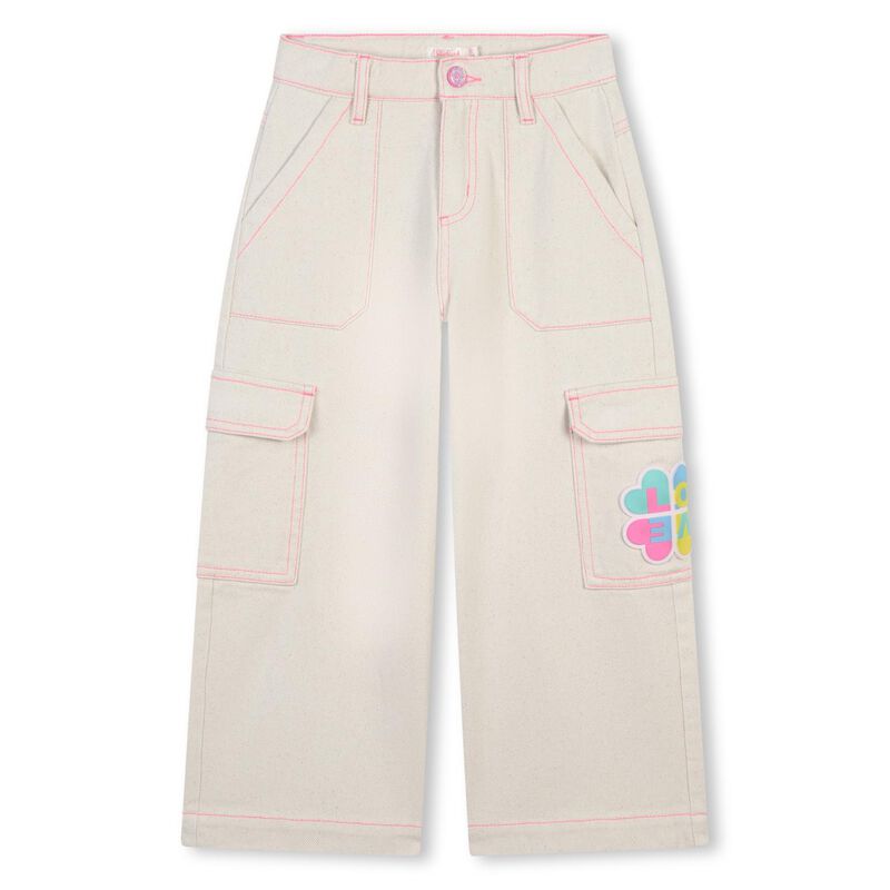 Billieblush Fancy Badge Twill Trouser 5Y - 10Y image number 0