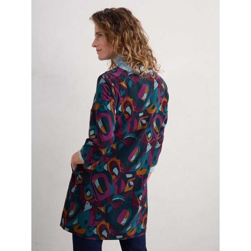 Seasalt Cornwall Port Gaverne Tunic Abstract Figures Merlot image number 1