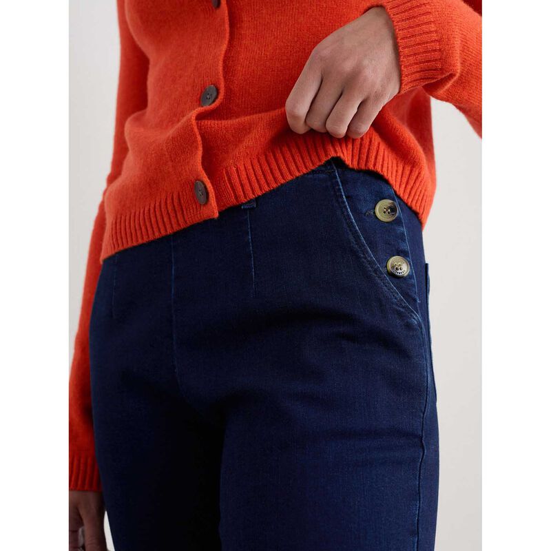 Seasalt Cornwall Waterdance Trouser Dark Indigo Wash image number 2