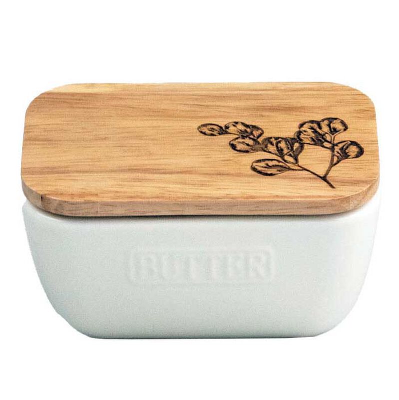 Selbrae House White Butter Dish - Flora image number 0