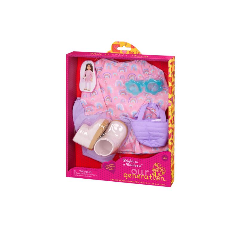 Our Generation Dolls Regular Outfit - Bright as a Rainbow image number 1