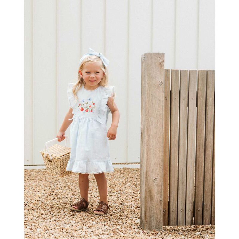 B&eacute;b&eacute; Poppy Embroidered Yoke Dress 3-7Y image number 1