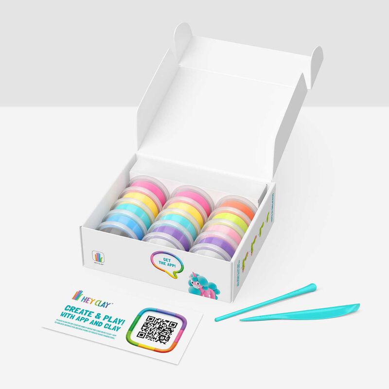 Hey Clay Rainbow Unicorns 15 Cans image number 2