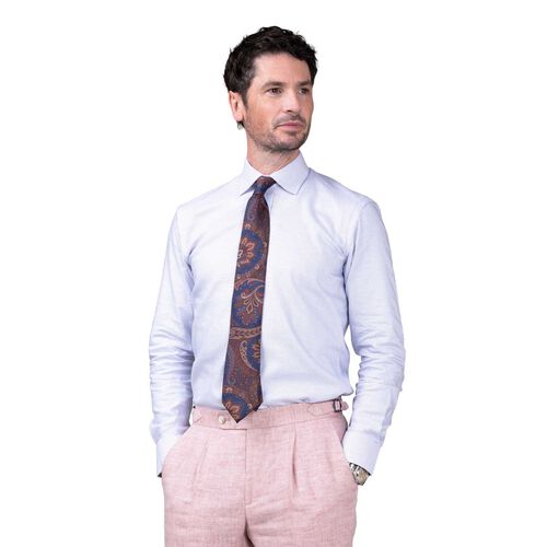 Rembrandt London Pink & Blue Microdesign Shirt