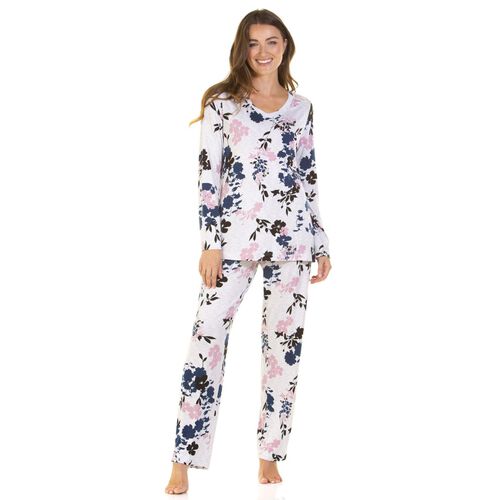 La Marquise Bamboo Lace  Long Sleeve Pyjamas