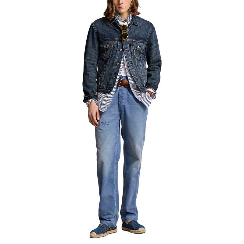 Polo Ralph Lauren Faded Denim Trucker Jacket image number 3