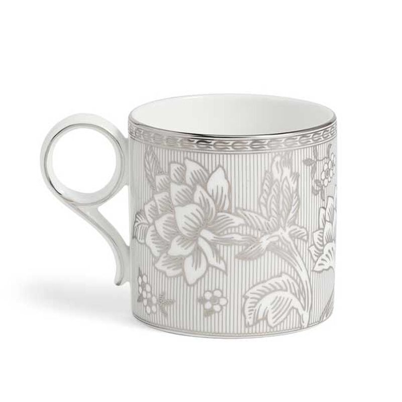 Wedgwood Silver Tonquin Mug Silver/White image number 3