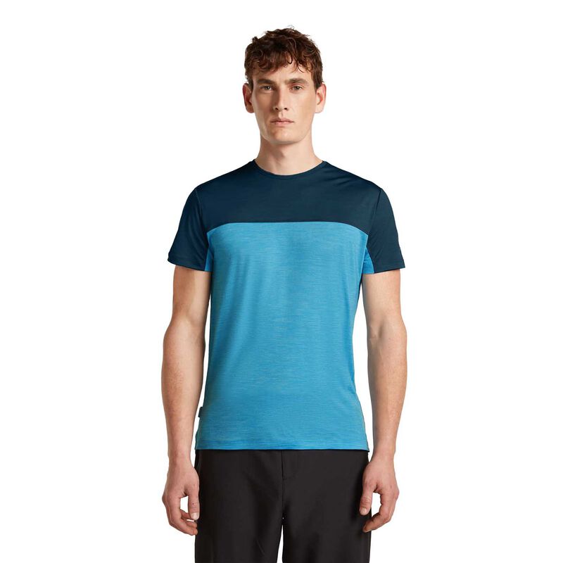 Icebreaker Mens Merino 125 Cool-Lite Sphere III SS Tee Colour Block image number 0