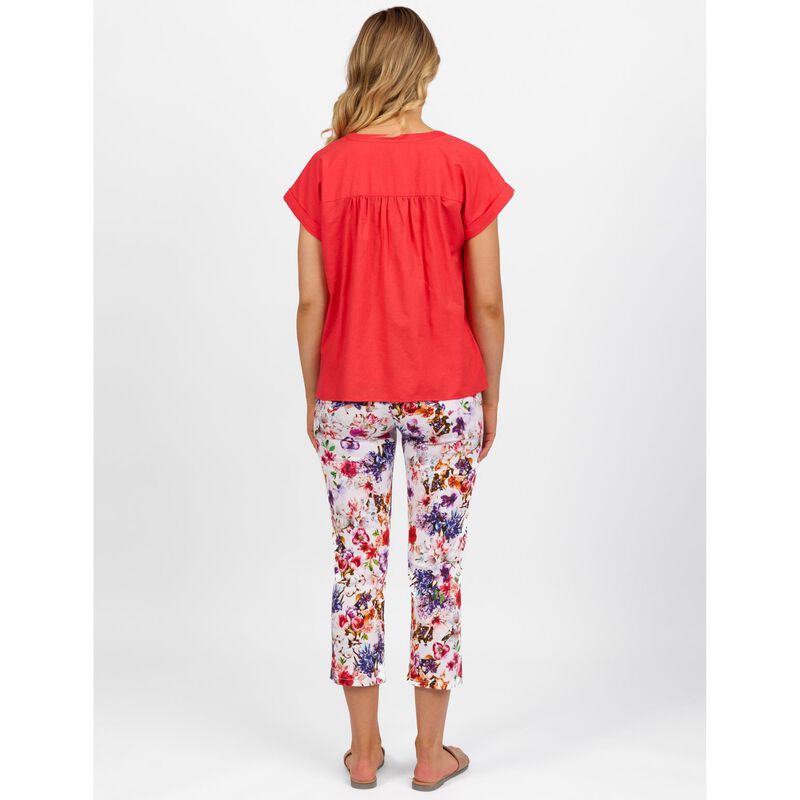 Vassalli Plain Dropped Shoulder Top With 1/2 Placket image number 1