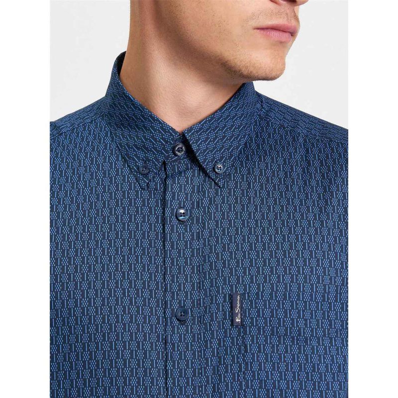 Ben Sherman Mono Geo Print Shirt image number 2