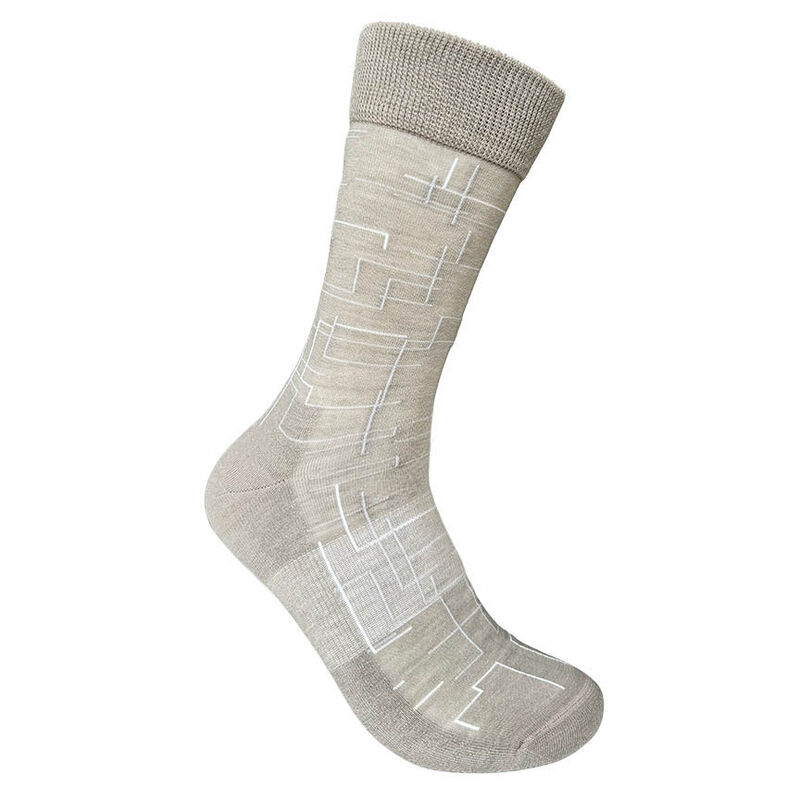 DS Socks Mens Abstract Springer Relaxed High Stretch Top Socks image number 1
