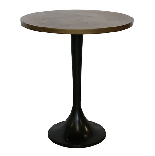 CC Interiors Casablanca Tulip Table in Antique Brass Finish with Dark Bronz