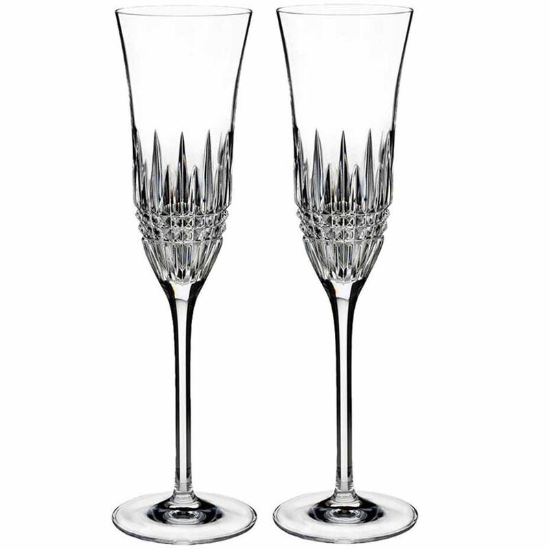 Waterford Crystal Lismore Diamond Flute Pair 236ml image number 0