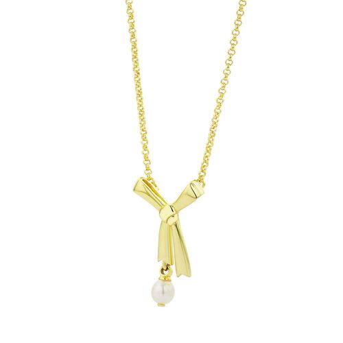 Karen Walker Pearl Bow Necklace 45cm