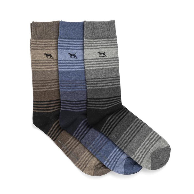 Rodd & Gunn Stratford Stripes Sock 3 Pack image number 0
