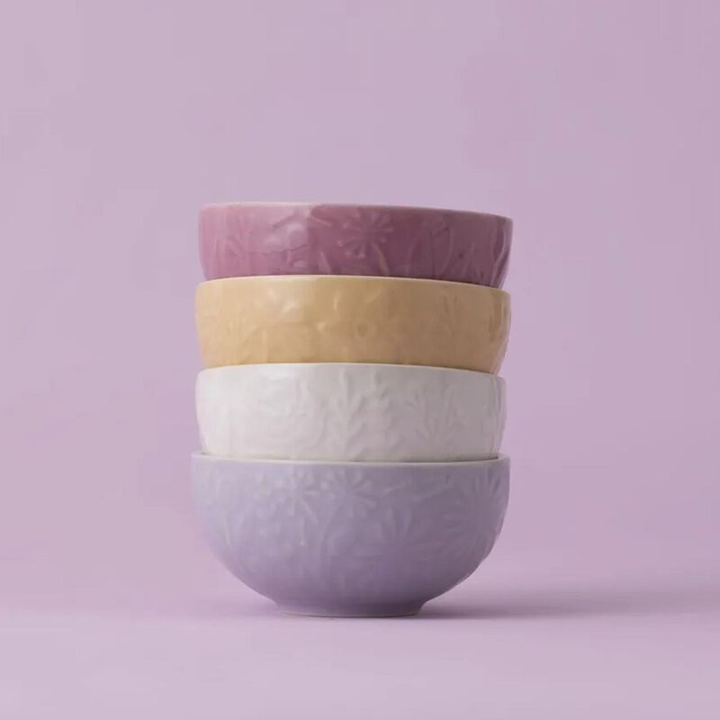Mason Cash In The Meadow Prep Bowl Set Of 4 - Mixed Colours image number 1