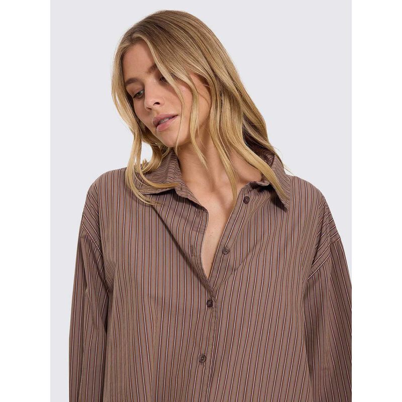 Thrills Brentwood Stripe Oversized Shirt image number 2