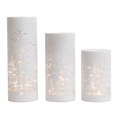 Stellar Haus Forestscape Rotating Lantern 15cm