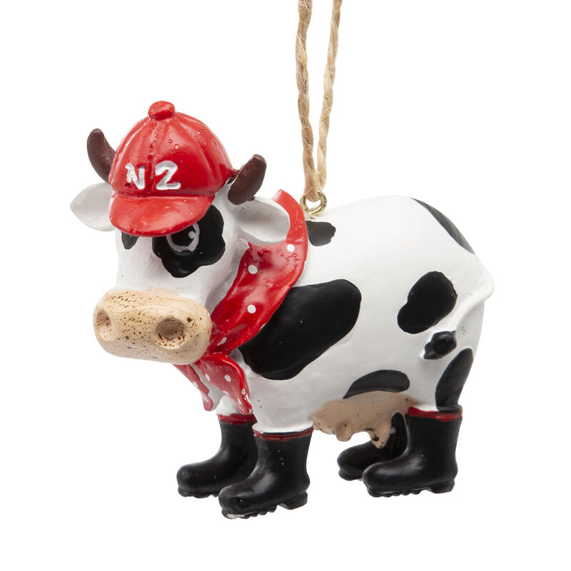 New Zealand Dairy Cow Ornament 7cm image number 0