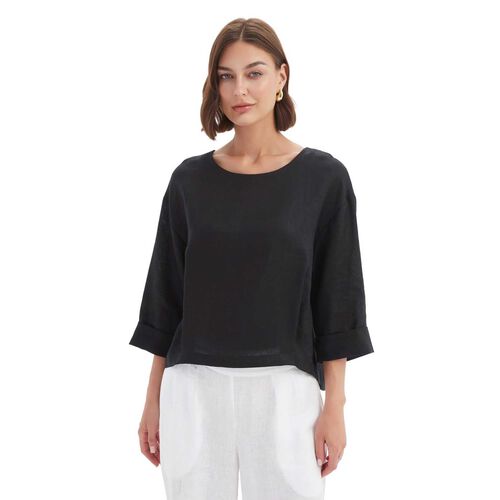 TIRELLI Pleat Hem Top