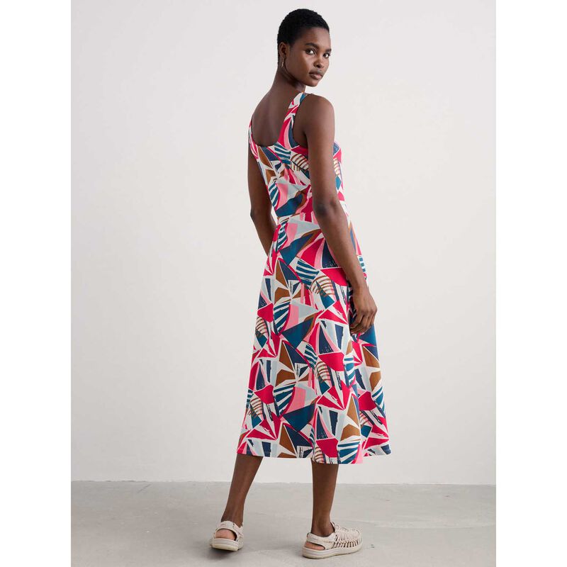 Seasalt Cornwall Sun Gleam Dress Spinnaker Sails Chalk image number 1