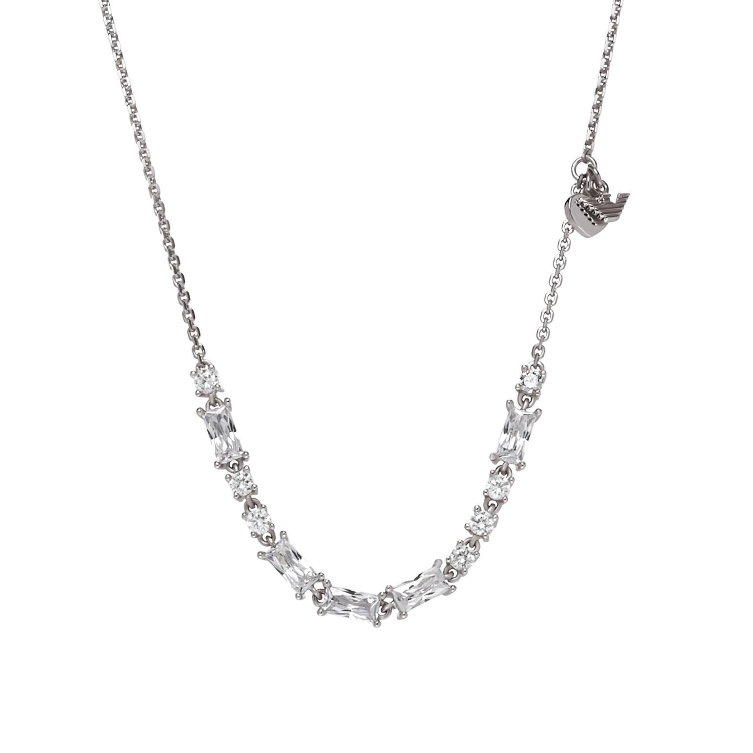 Silver station necklace on sale