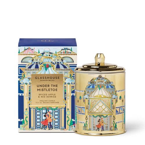Glasshouse Fragrances Under The Mistletoe Candle 380G - Christmas 2025