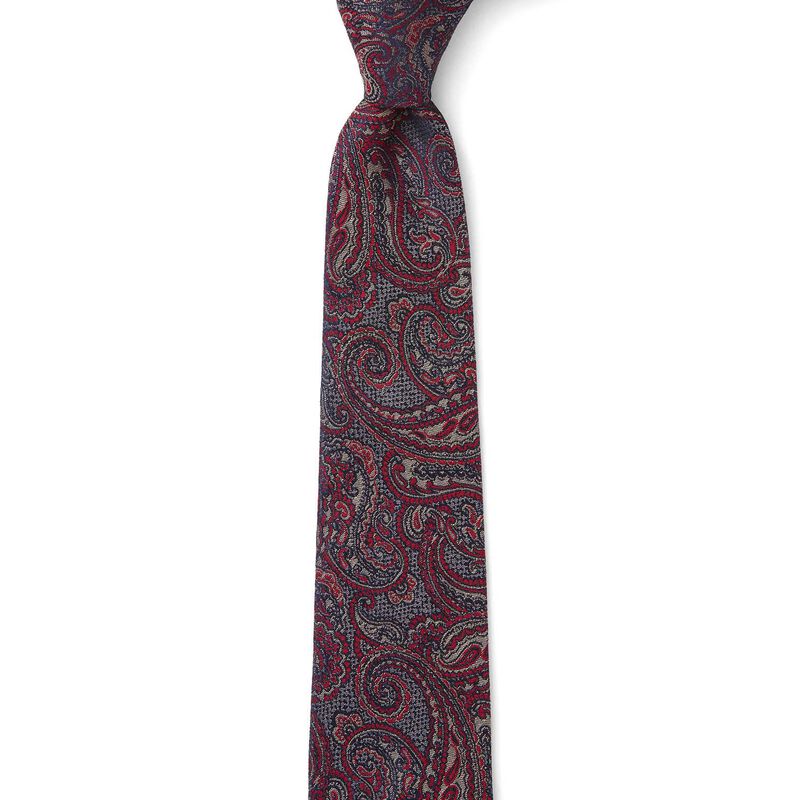 Cambridge Matte Paisley 7.5cm Tie image number 0