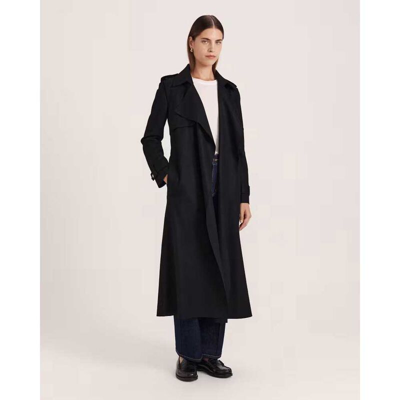 SABA Karla Wool Longline Trench image number 3