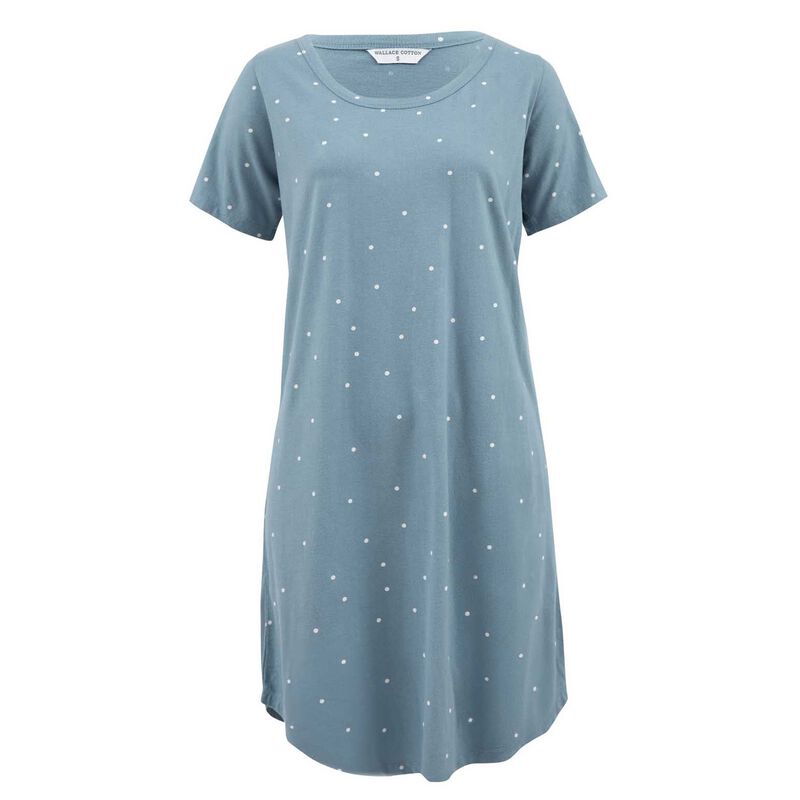 Wallace Cotton Georgie Organic Brushed Cotton Knit Tee Shirt Dress image number 0