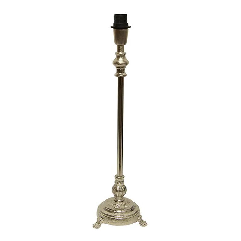 French Country Clara Lampbase Antique Silver image number 0