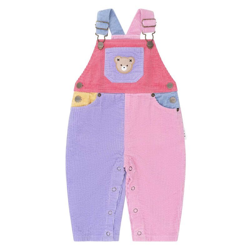 Huxbaby Colour Block Girl Cord Overall 3-4Y image number 0