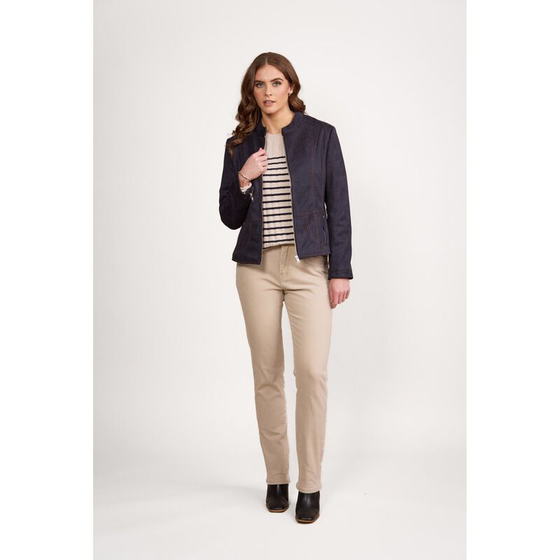 Vassalli Long Sleeve Lined Zip Up Jacket With Front Zip Detailing image number 2
