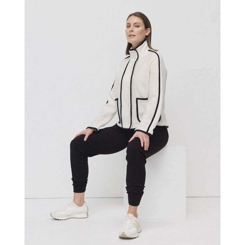 Marco Polo Contrast Boiled Wool Jacket image number 1